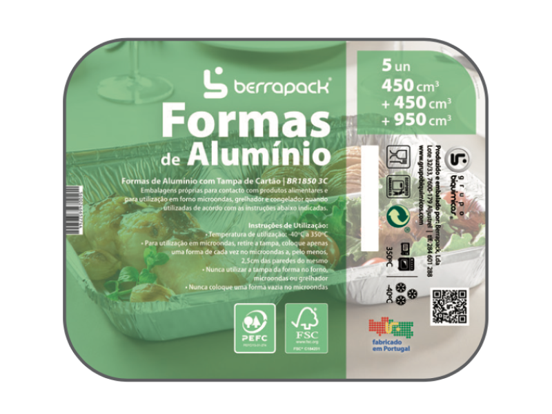 Forma Alumínio Retangular 3 Compartimentos BR1850 3C - Image 3