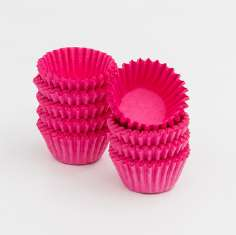 Forma plissada rosa escuro