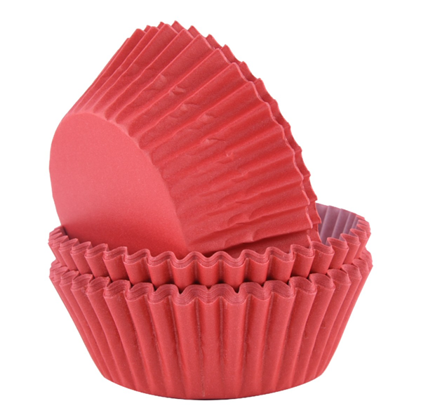 Forma plissada vermelho