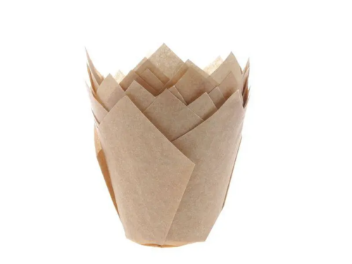 Forma Tulipa em papel 50gr bege natural