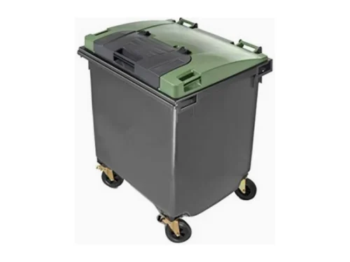 Contentor 1100 L de 4 Rodas Tampa Plana com Dupla Tampa Maya Pro