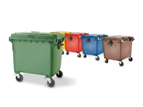 Contentor 1100 L de 4 Rodas Tampa Plana Classic Maya Pro