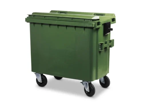 Contentor 800 L de 4 Rodas com Dupla Tampa Maya Pro